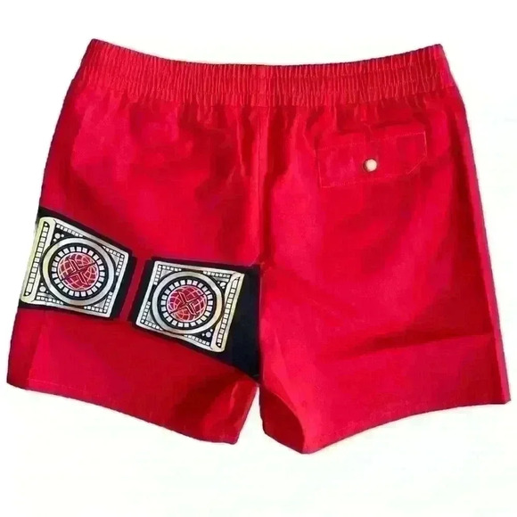 TrinX Fashion Champion Drawstring Shorts Red NWOT Size L - Picture 2 of 10